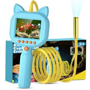 Kids Borescope Toy with Light, 1920P HD Endoscope Snake Wildlife Camera with 2.8